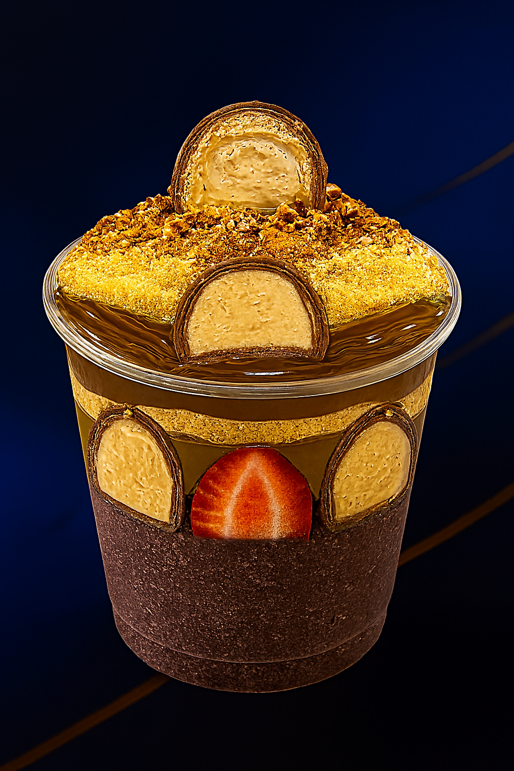 Açaí com Sonho de Valsa, Nutella,Leite Ninho, Paçoca e Granola.